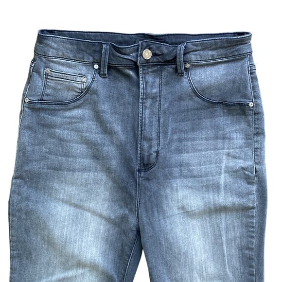 AFRM Huxley Bootcut Jean Womens Sz 32 Grey High Rise Y2K - Picture 2 of 7